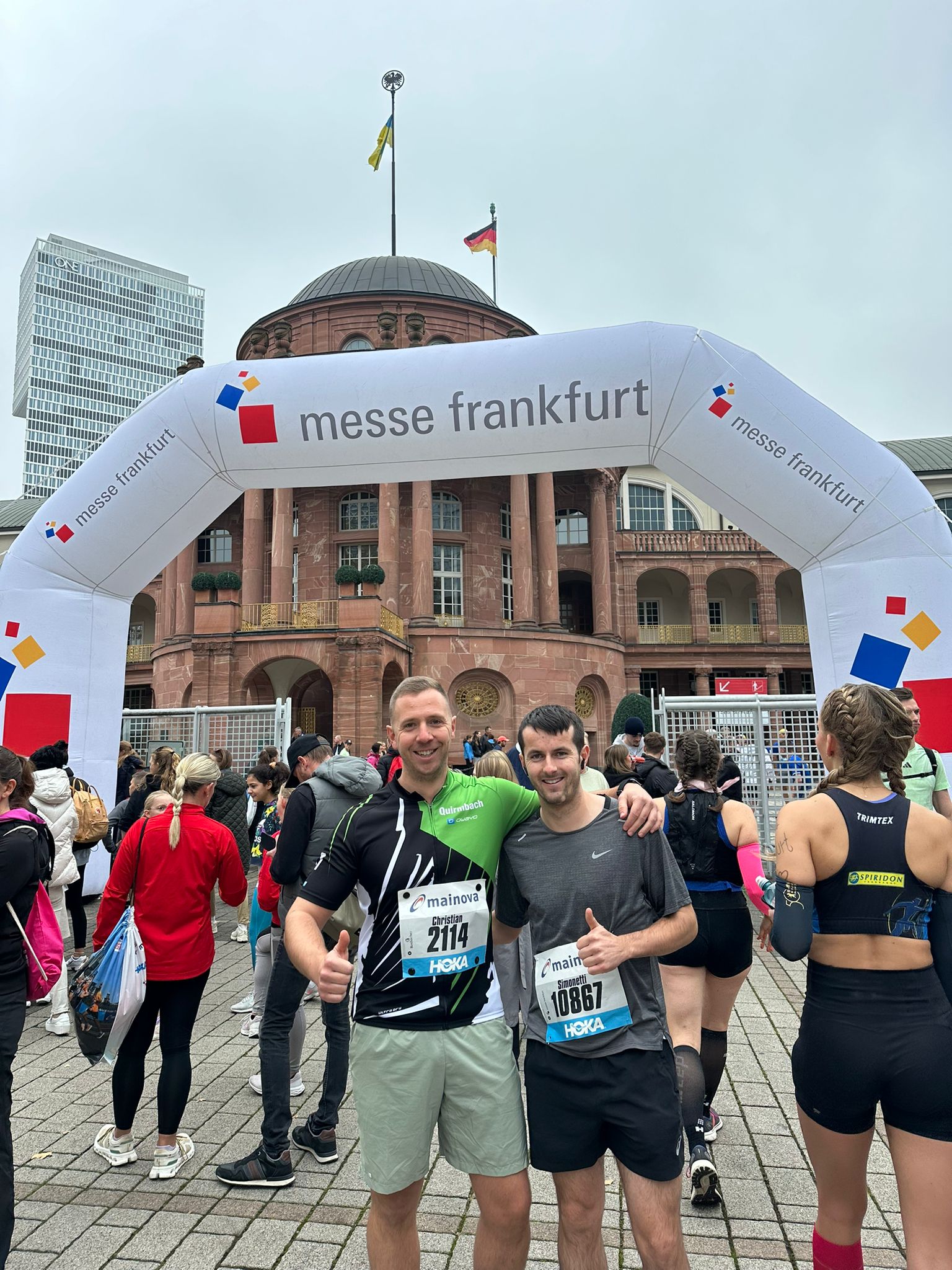 Johann Decker und Christian Quirmbach, Frankfurt Marathon 2024