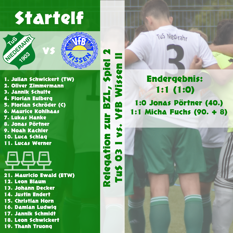 Relegation zur Bezirksliga, . Spiel